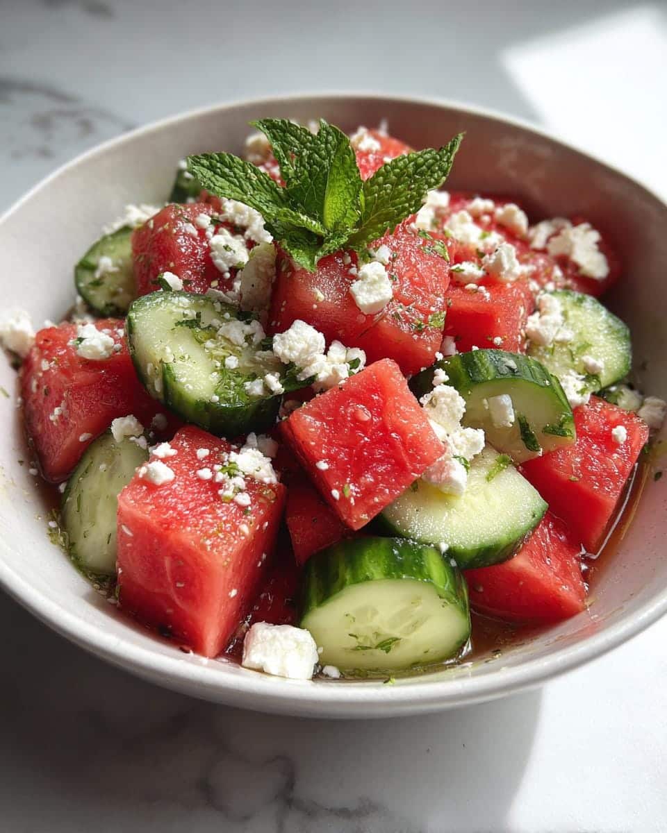 Ultimate Feta Watermelon Cucumber Salad - 15-Minute Bliss! 9 Feta Watermelon Cucumber Salad - detail 3