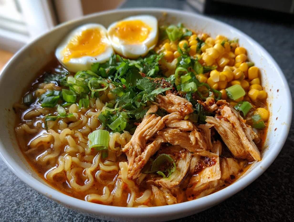 30-Minute Fiery Chicken Ramen That Bites Back with Bold Flavor