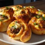 Garlic Butter Cheeseburger Rollups Packed with Flavor and Melted Cheese Bliss