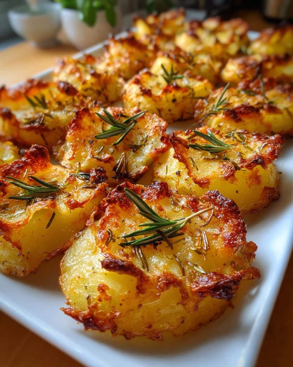 Golden Crust Garlic Rosemary Potatoes: Irresistible 6-Ingredient Bliss 10 Golden Crust Garlic Rosemary - detail 4