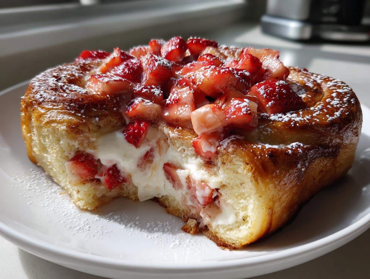 27-Minute Irresistible Strawberry Cheesecake Cinnabon Rolls