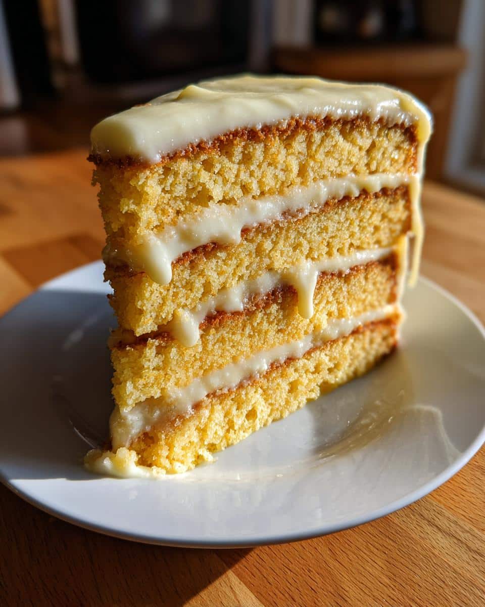 Southern Layered Cornbread Cake: 5-Star Honey Butter Bliss 7 Southern Layered Cornbread Cake with Honey Butter Frosting from The Food Charlatan - detail 2