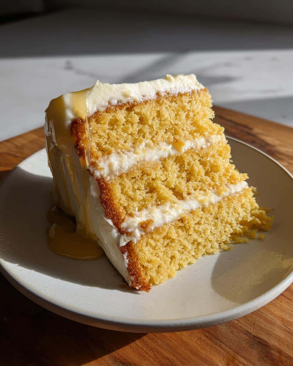 Southern Layered Cornbread Cake: 5-Star Honey Butter Bliss 8 Southern Layered Cornbread Cake with Honey Butter Frosting from The Food Charlatan - detail 3