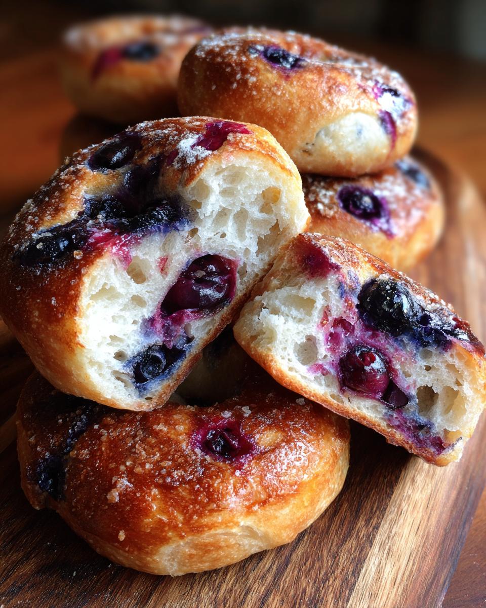 8 Magical Marbled Blueberry Bagels That Will Steal Your Heart 7 Marbled Blueberry Bagels - detail 2