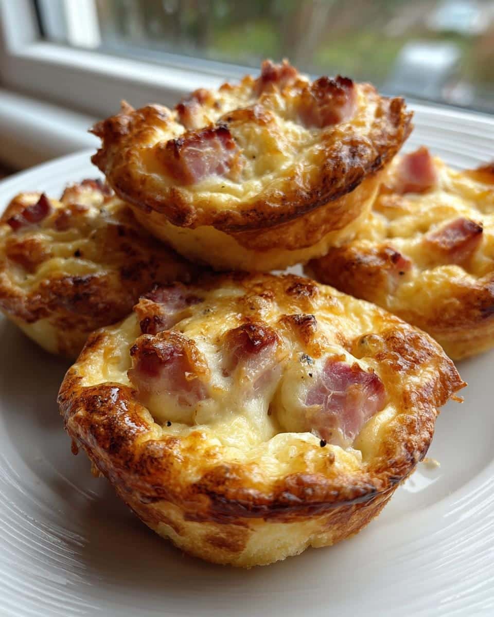 35-Minute Mini Ham & Cheese Quiches: Irresistible Bite-Sized Bliss 7 Mini Ham & Cheese Quiches - detail 2