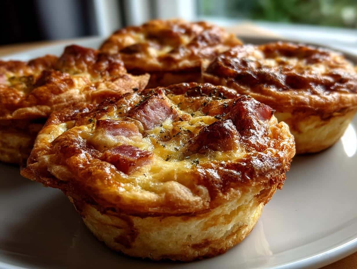 35-Minute Mini Ham & Cheese Quiches: Irresistible Bite-Sized Bliss