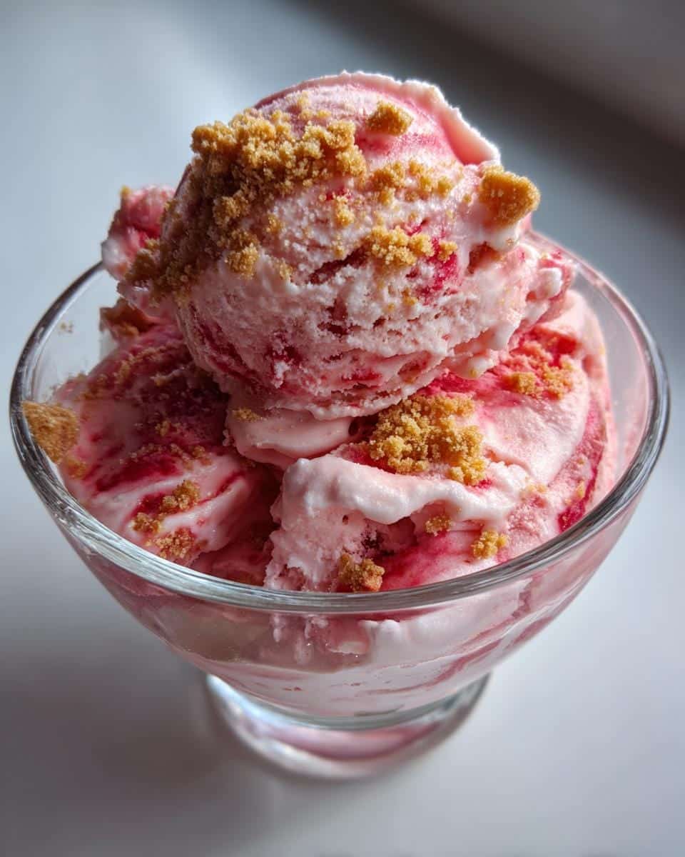 No-Churn Strawberry Cheesecake Ice Cream in 20 Minutes 6 No-Churn Strawberry Cheesecake Ice Cream - detail 1
