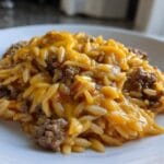 Savory One-Pot Cheeseburger Orzo Skillet in 30 Minutes! 9 One-Pot Cheeseburger Orzo Skillet