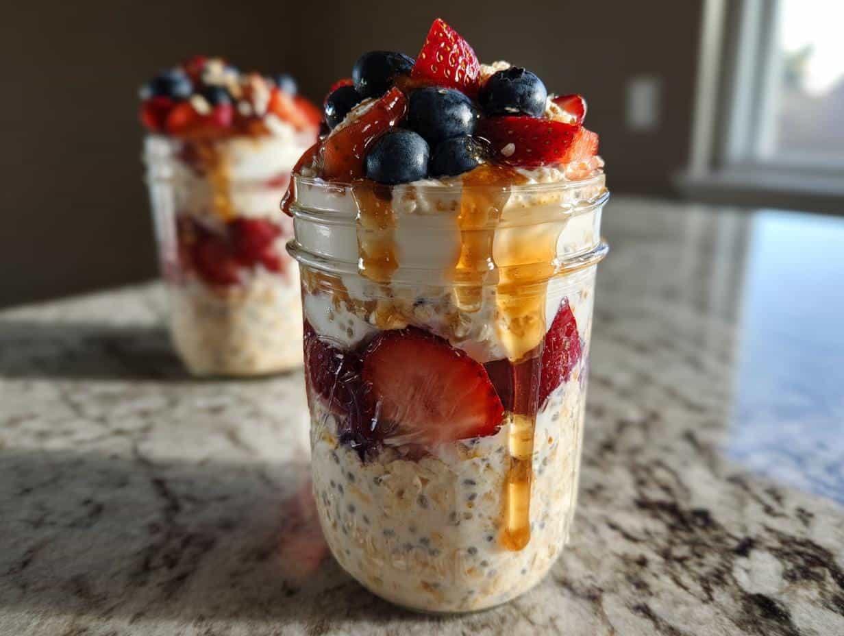 Creamy 5-Minute Overnight Oats with Greek Yogurt Bliss