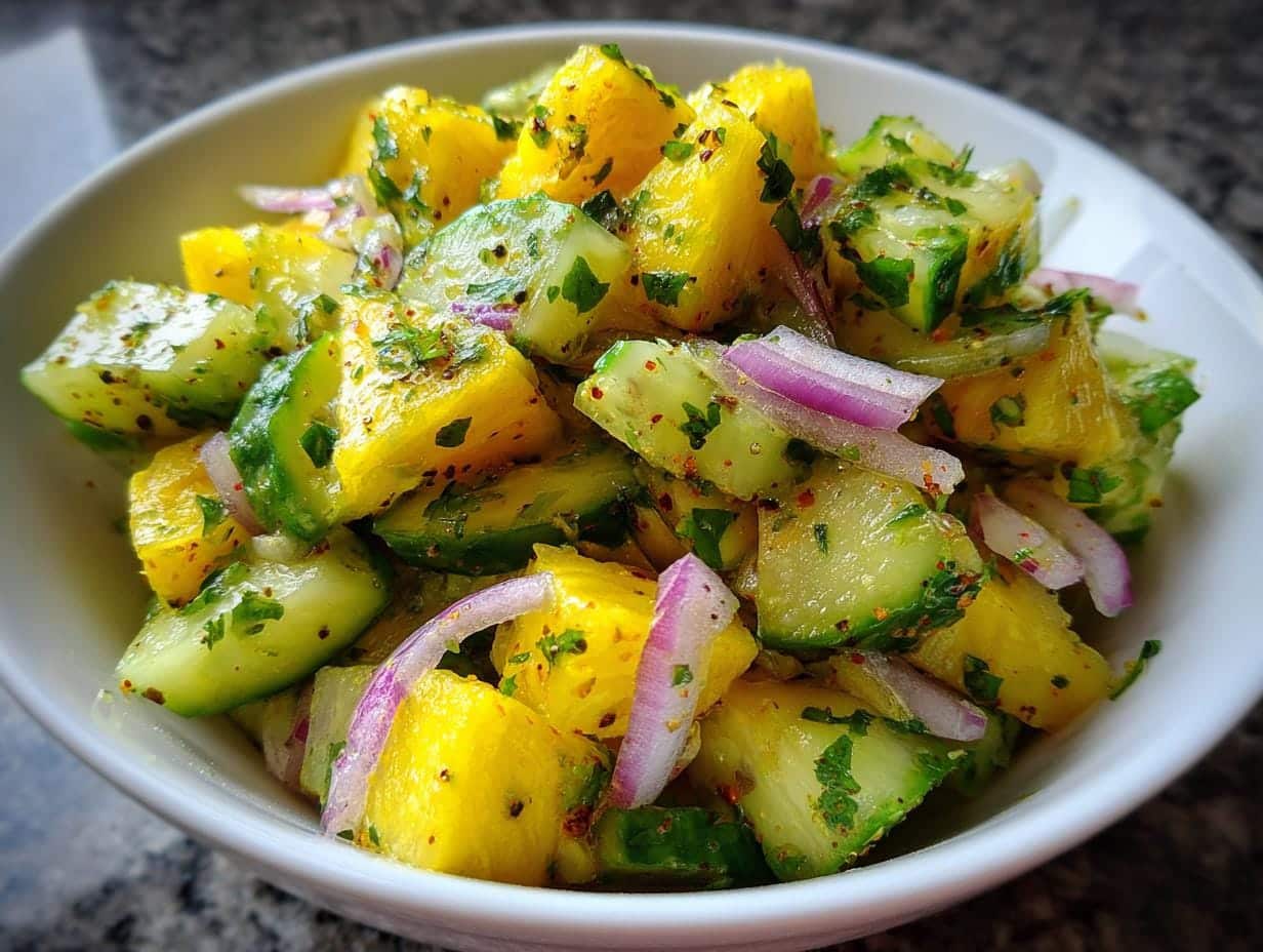 10-Minute Pineapple Cucumber Salad You’ll Crave Daily