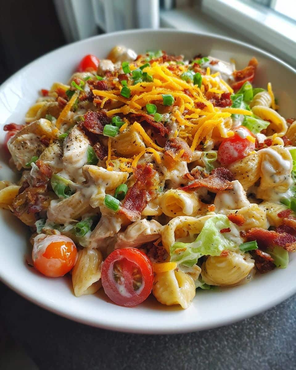 25g Protein-Packed Chicken Ranch BLT Pasta Salad You'll Crave 8 Protein-Packed Chicken Ranch Blt Pasta Salad - detail 3