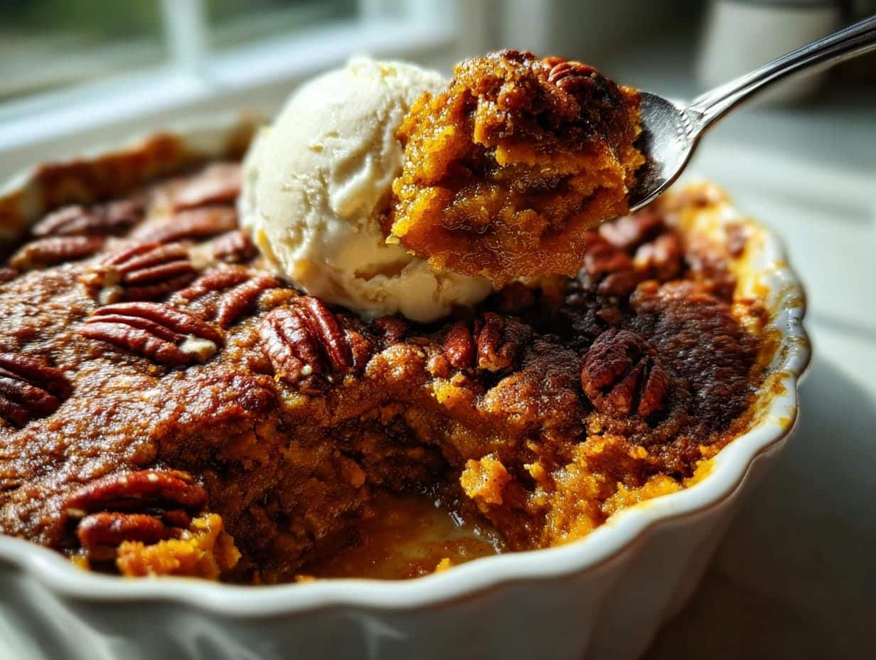 Irresistible 15-Minute Pumpkin Pecan Cobbler You’ll Crave