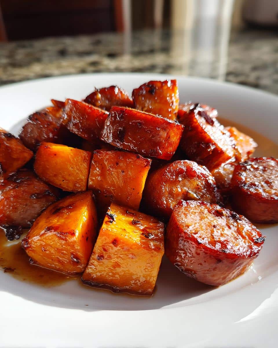 Savory 30-Minute Sausage and Sweet Potatoes with Honey Garlic Bliss 7 Sausage and Sweet Potatoes with Honey Garlic Sauce - detail 1