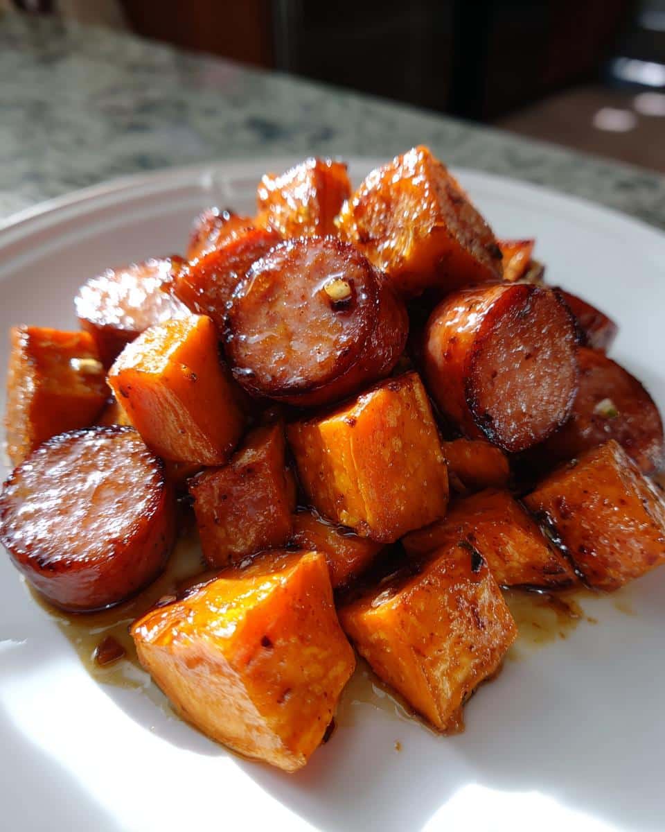Savory 30-Minute Sausage and Sweet Potatoes with Honey Garlic Bliss 8 Sausage and Sweet Potatoes with Honey Garlic Sauce - detail 2