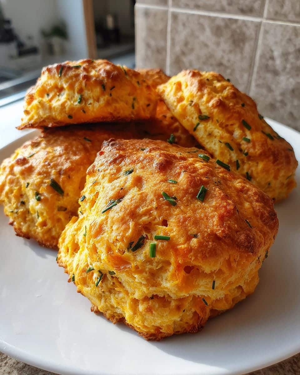 Savory Pumpkin and Cheddar Scones - 8 Irresistibly Flaky Wedges 7 Savory Pumpkin and Cheddar Scones - detail 2