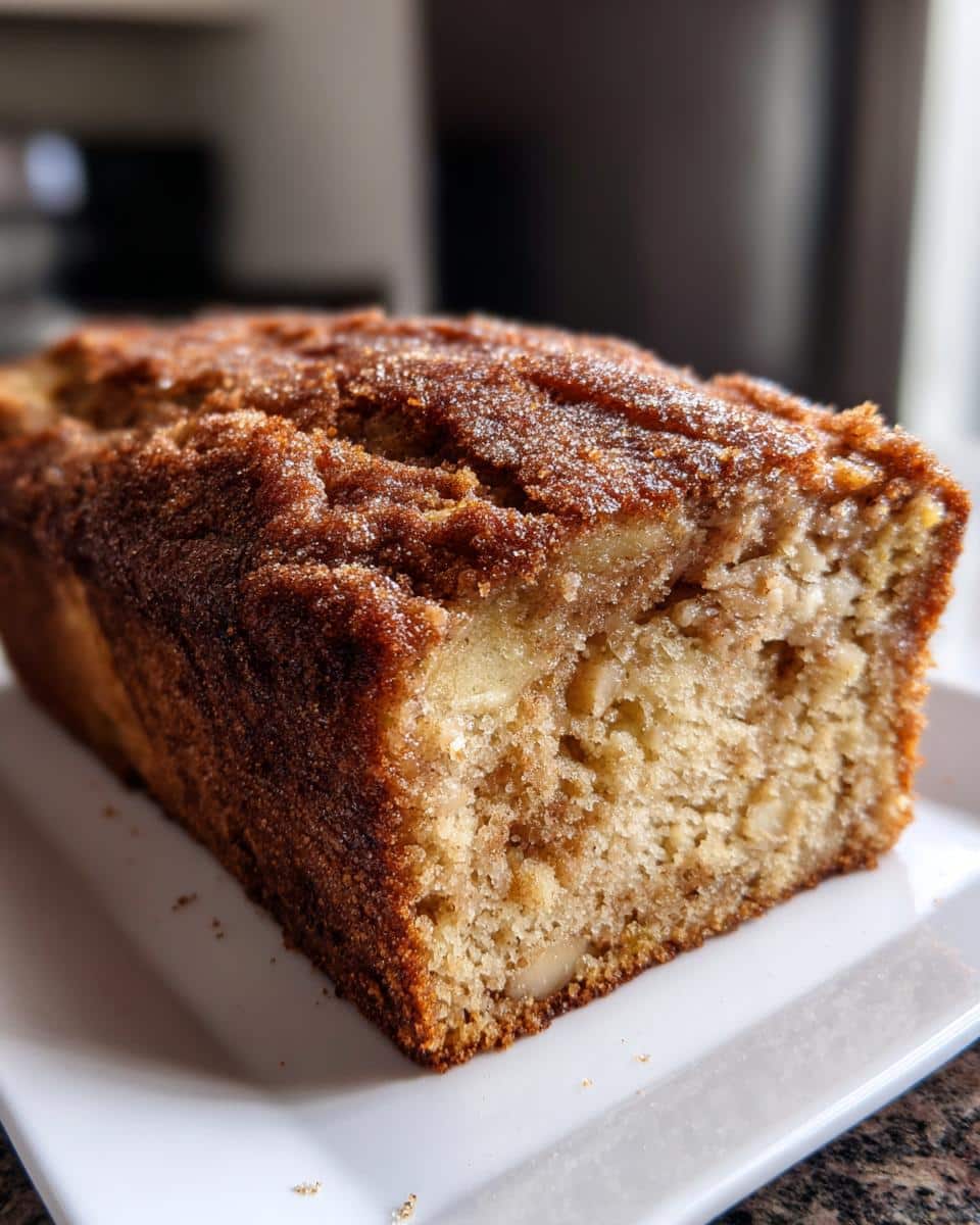 Spiced Apple Cider Donut Loaf with a Cinnamon Sugar Crust - detail 2