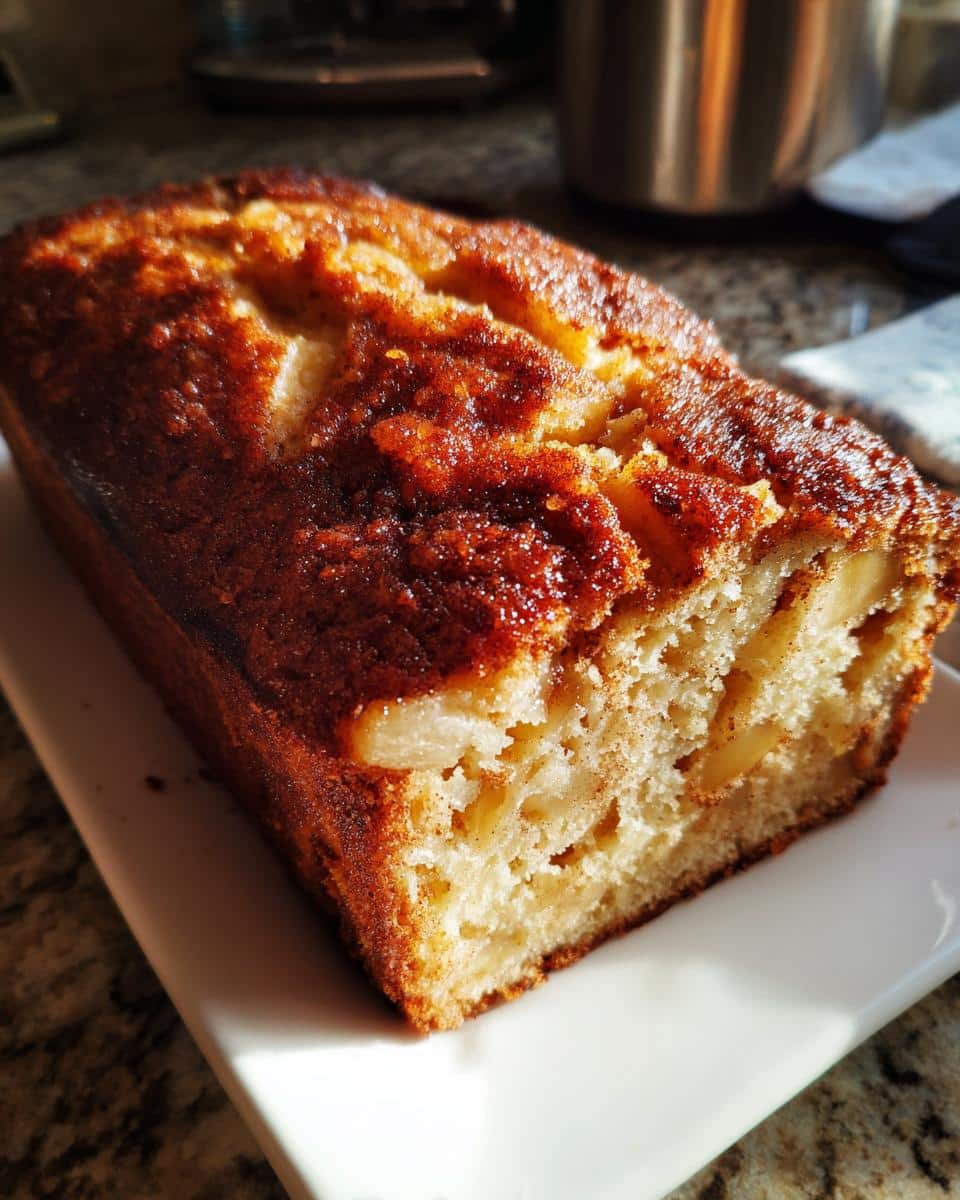 Spiced Apple Cider Donut Loaf with a Cinnamon Sugar Crust - detail 3