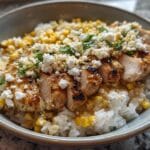Street Corn Chicken Rice Bowl Recipe in Just 20 Minutes - Blissful! 7 Street Corn Chicken Rice Bowl