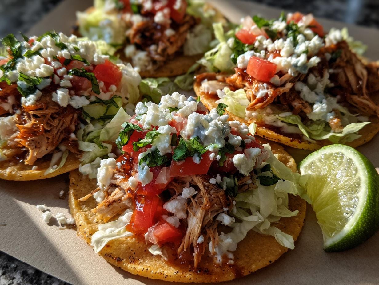 15-Minute Tasty Rotisserie Chicken Tostadas – Crispy Bliss