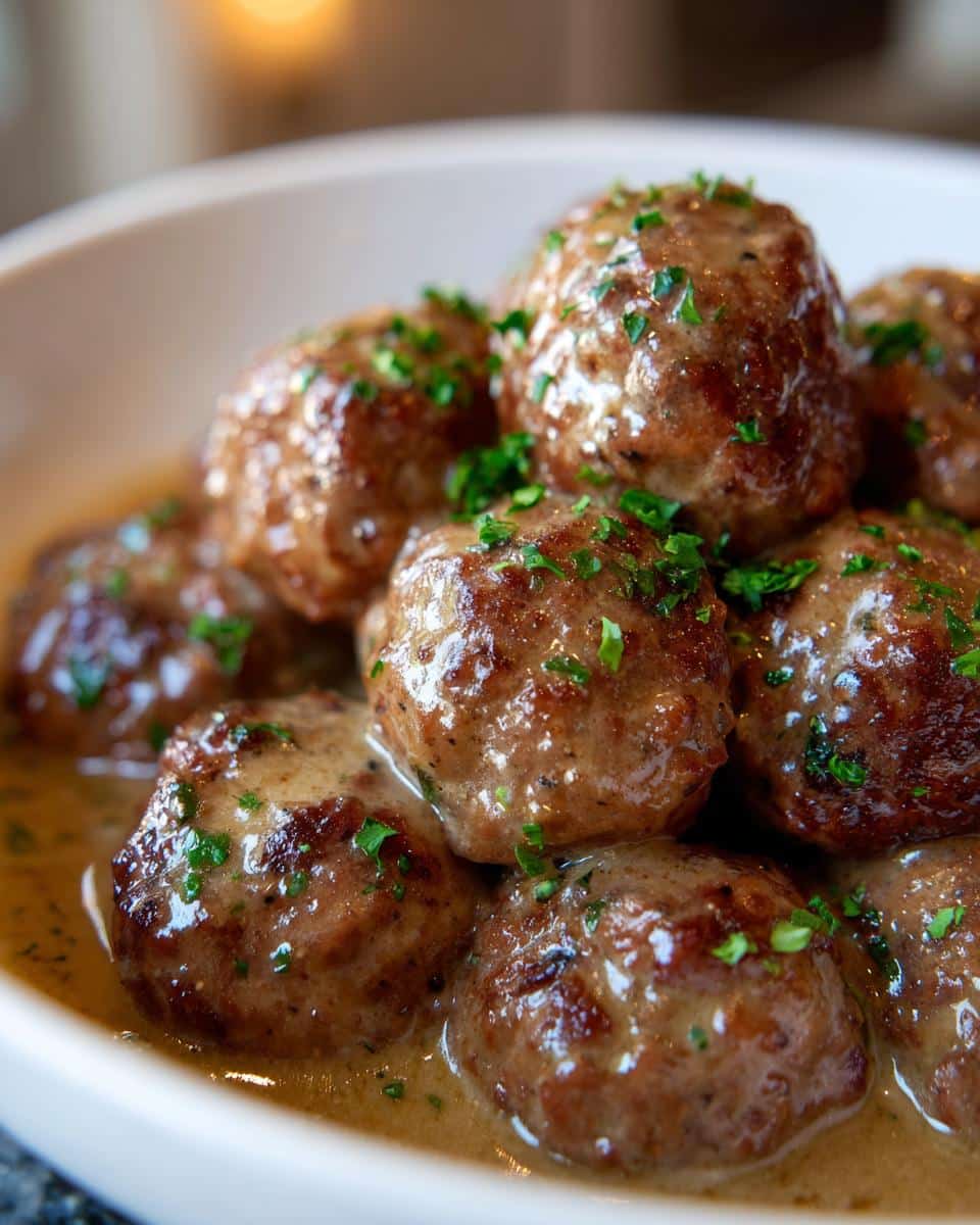 Tasty Slow Cooker Salisbury Steak Meatballs Recipe - detail 2