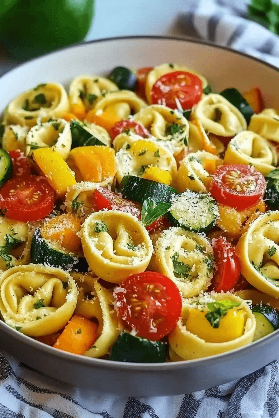 Tortellini with Summer Veggies: A Fresh & Flavorful Weeknight Favorite