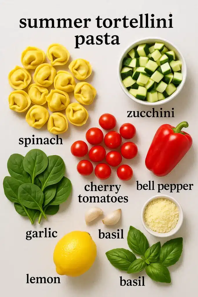 Tortellini with Summer Veggies: A Fresh & Flavorful Weeknight Favorite 5 Tortellini with Summer Veggies ingredients
