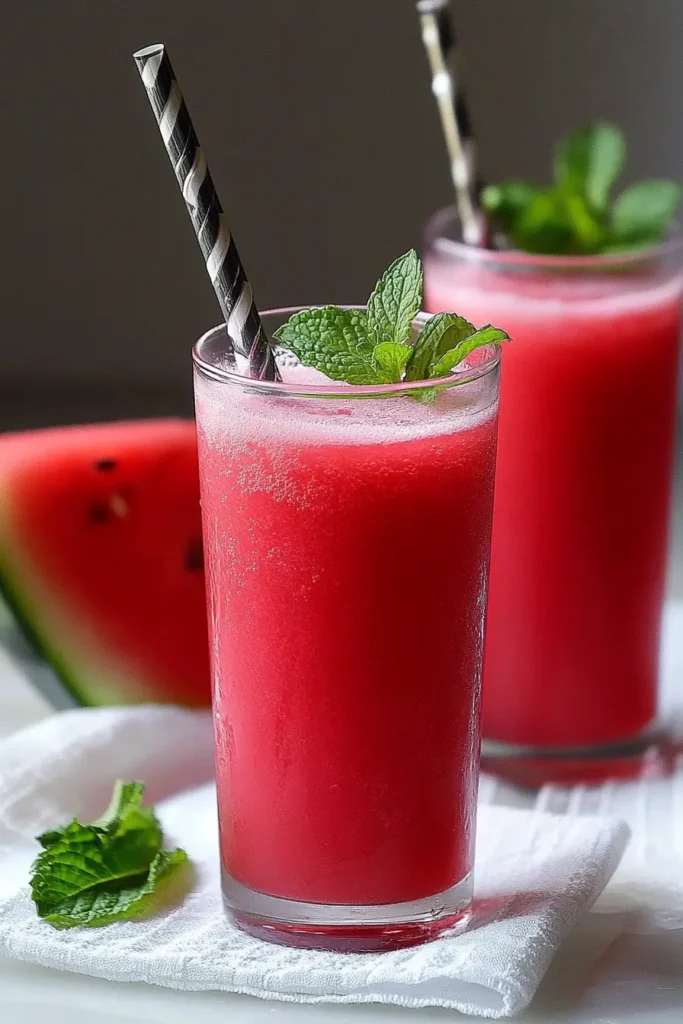 Watermelon Mint Juice – A Fresh Summer Favorite That Revives 6 Serving Watermelon Mint Juice for Brunch