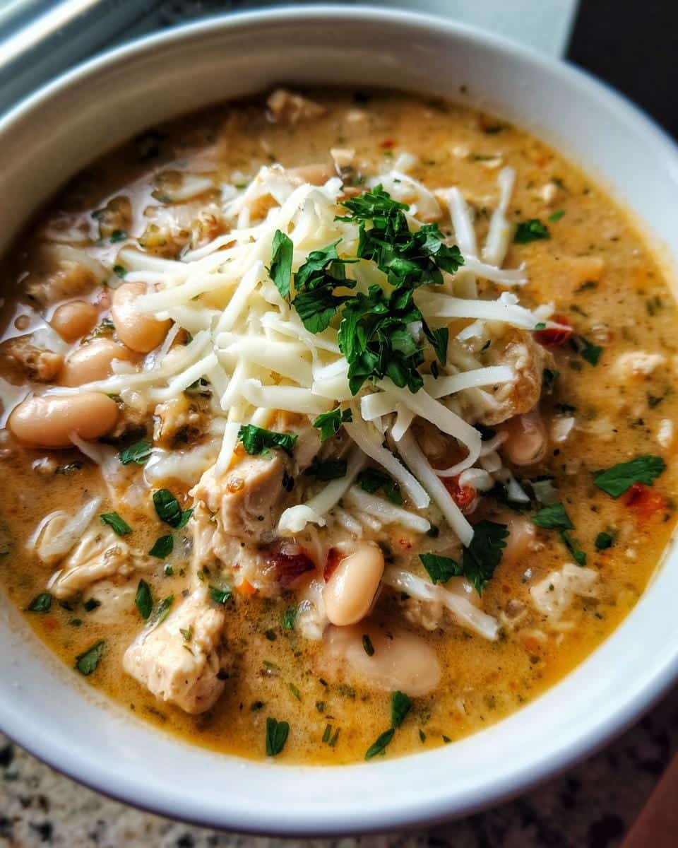 Savory White Cheddar Apple Chicken Chili in 45 Minutes 6 White Cheddar Apple Chicken Chili - detail 1