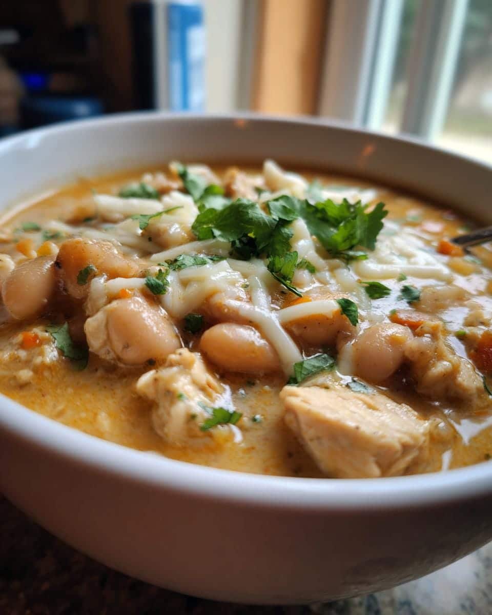 Savory White Cheddar Apple Chicken Chili in 45 Minutes 8 White Cheddar Apple Chicken Chili - detail 3