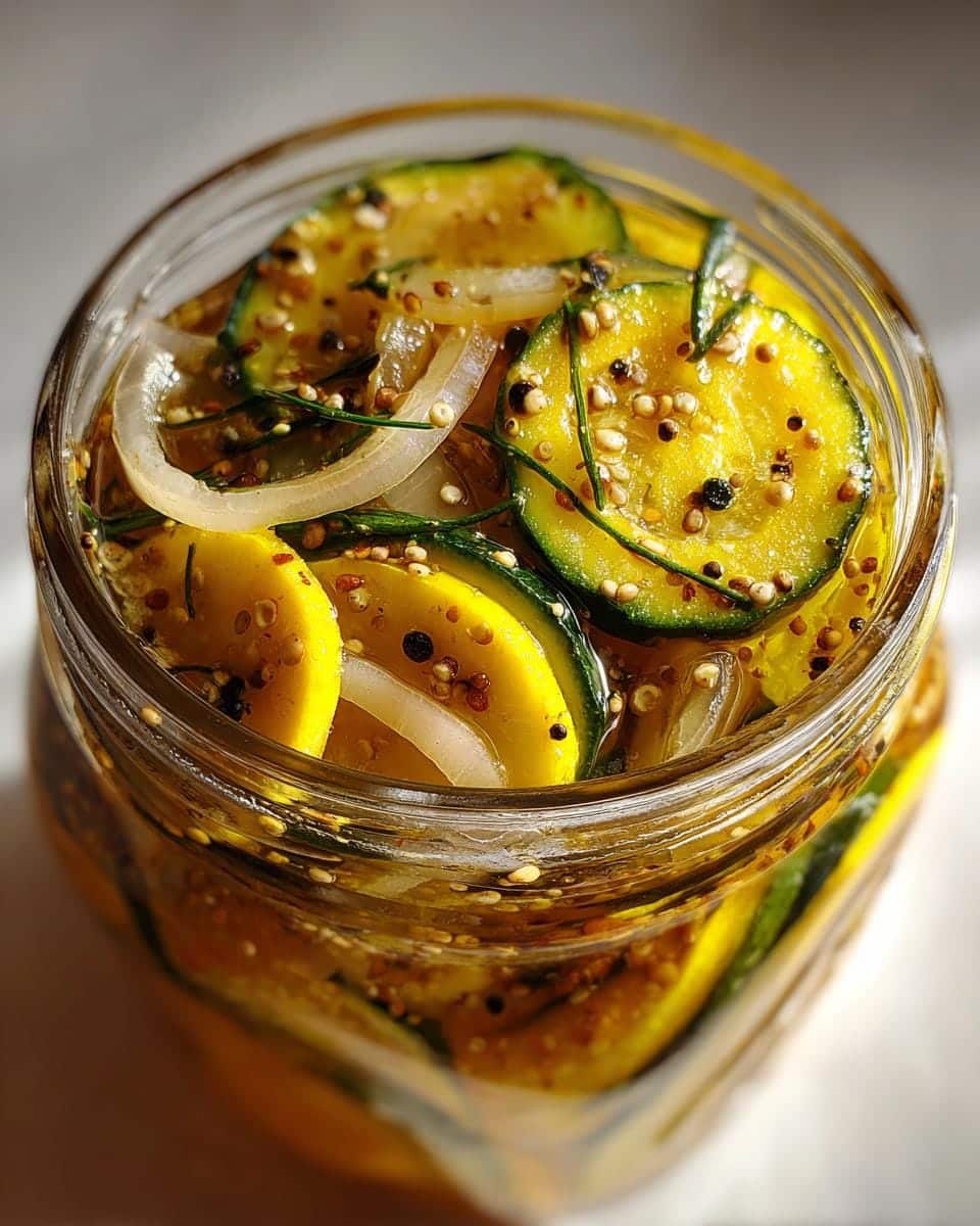 Tangy Yellow Squash Pickles Recipe with a Crowd-Pleasing Crunch 8 Yellow Squash Pickles - detail 2