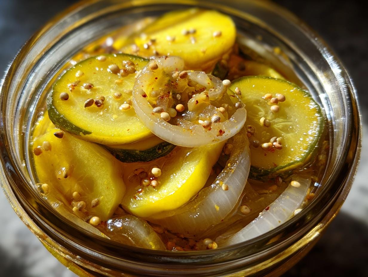 Tangy Yellow Squash Pickles Recipe with a Crowd-Pleasing Crunch