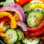 Cucumber Sweet Pepper Salad That Pops with Flavor and Color 7 Cucumber Sweet Pepper Salad with Bell Peppers and Dill