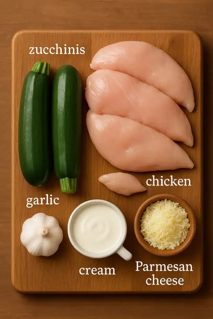 Zucchini Noodle Chicken Alfredo: A Low-Carb Comfort Classic 5 ingredients for zucchini noodle chicken Alfredo