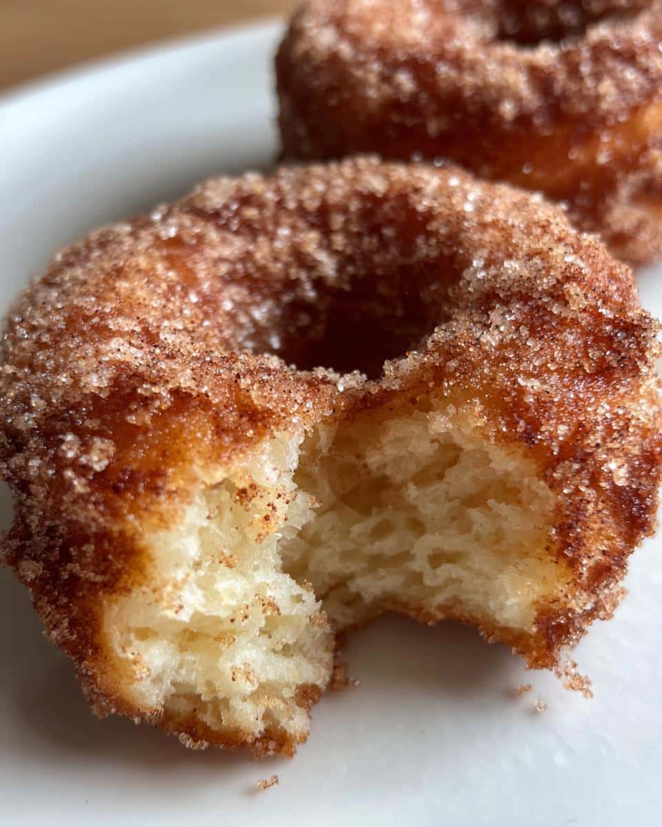 Warm Apple Cider Donuts with 2-Ingredient Cinnamon Sugar Magic 10 Apple Cider Donuts with Cinnamon Sugar Coating - detail 4