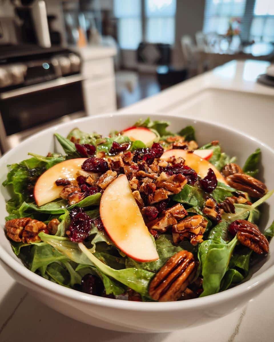 Irresistible Autumn Harvest Apple and Cranberry Salad with Pecans 7 Autumn Harvest Apple and Cranberry Salad with Pecans - detail 1