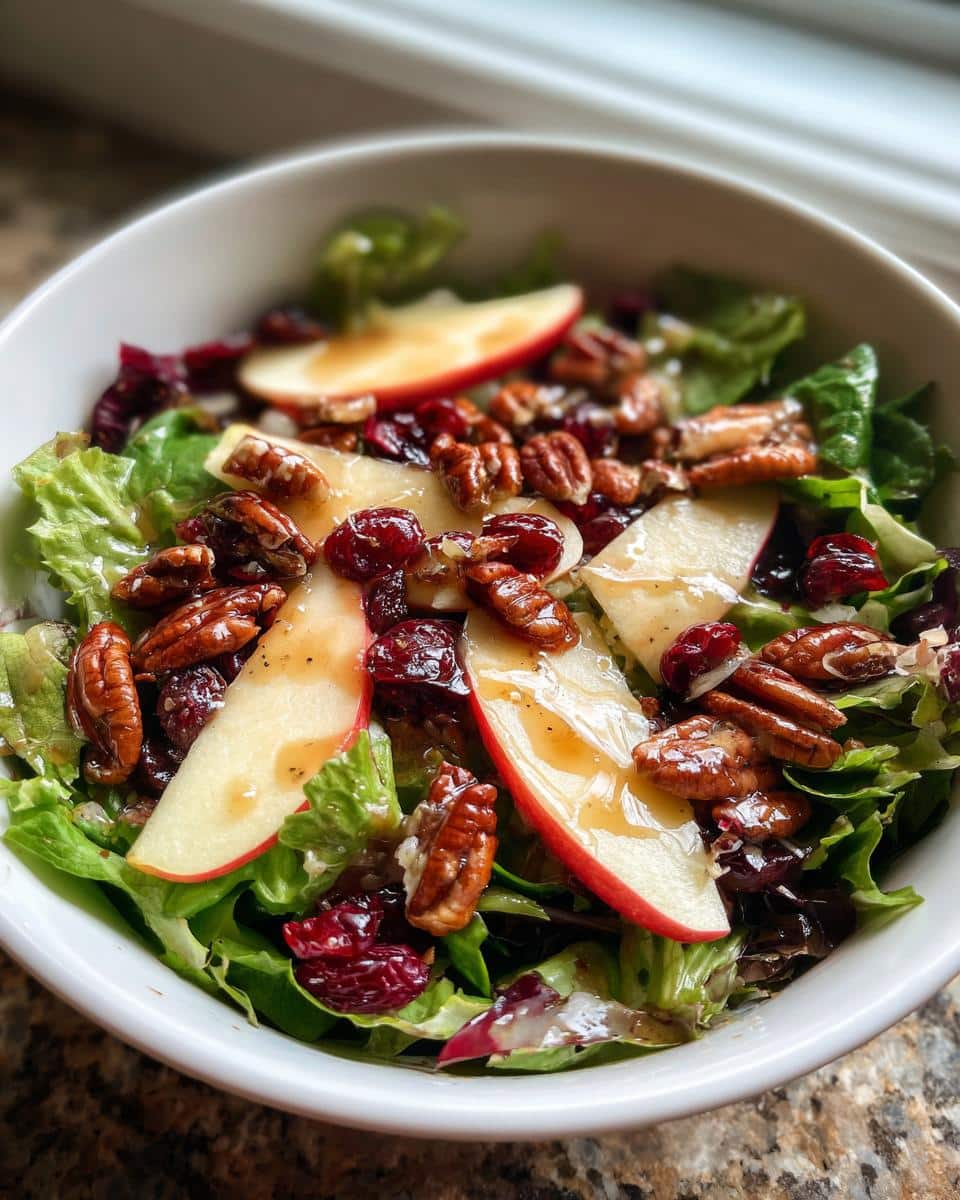 Irresistible Autumn Harvest Apple and Cranberry Salad with Pecans 10 Autumn Harvest Apple and Cranberry Salad with Pecans - detail 4