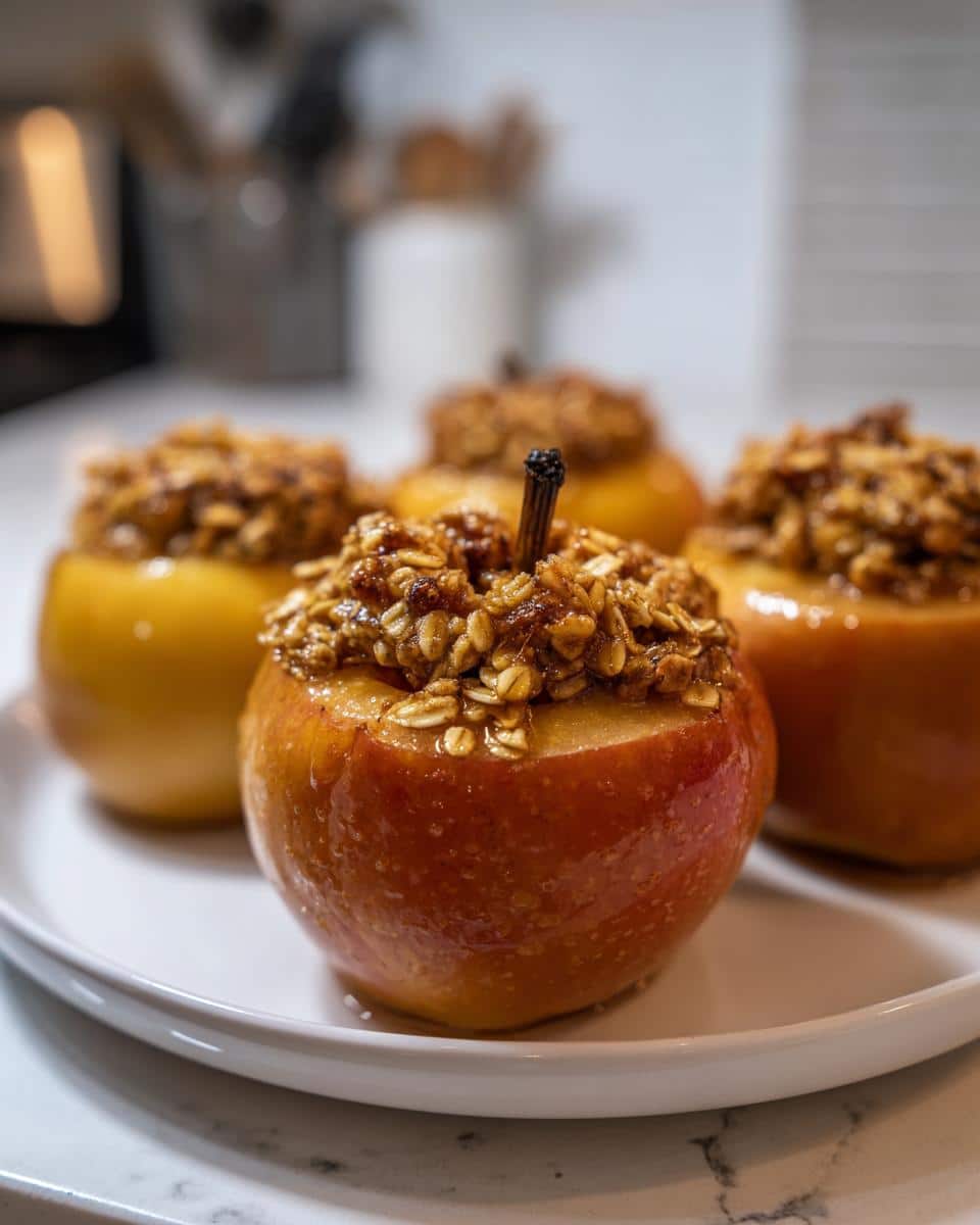 Irresistible Baked Cinnamon Sugar Apples in 35 Minutes 6 Baked Cinnamon Sugar Apples Stuffed with Oats and Pecans - detail 1