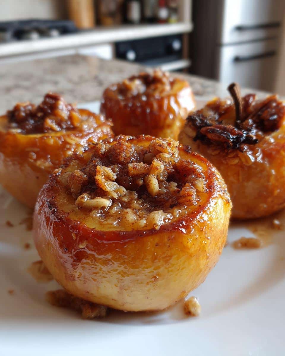 Irresistible Baked Cinnamon Sugar Apples in 35 Minutes 7 Baked Cinnamon Sugar Apples Stuffed with Oats and Pecans - detail 2