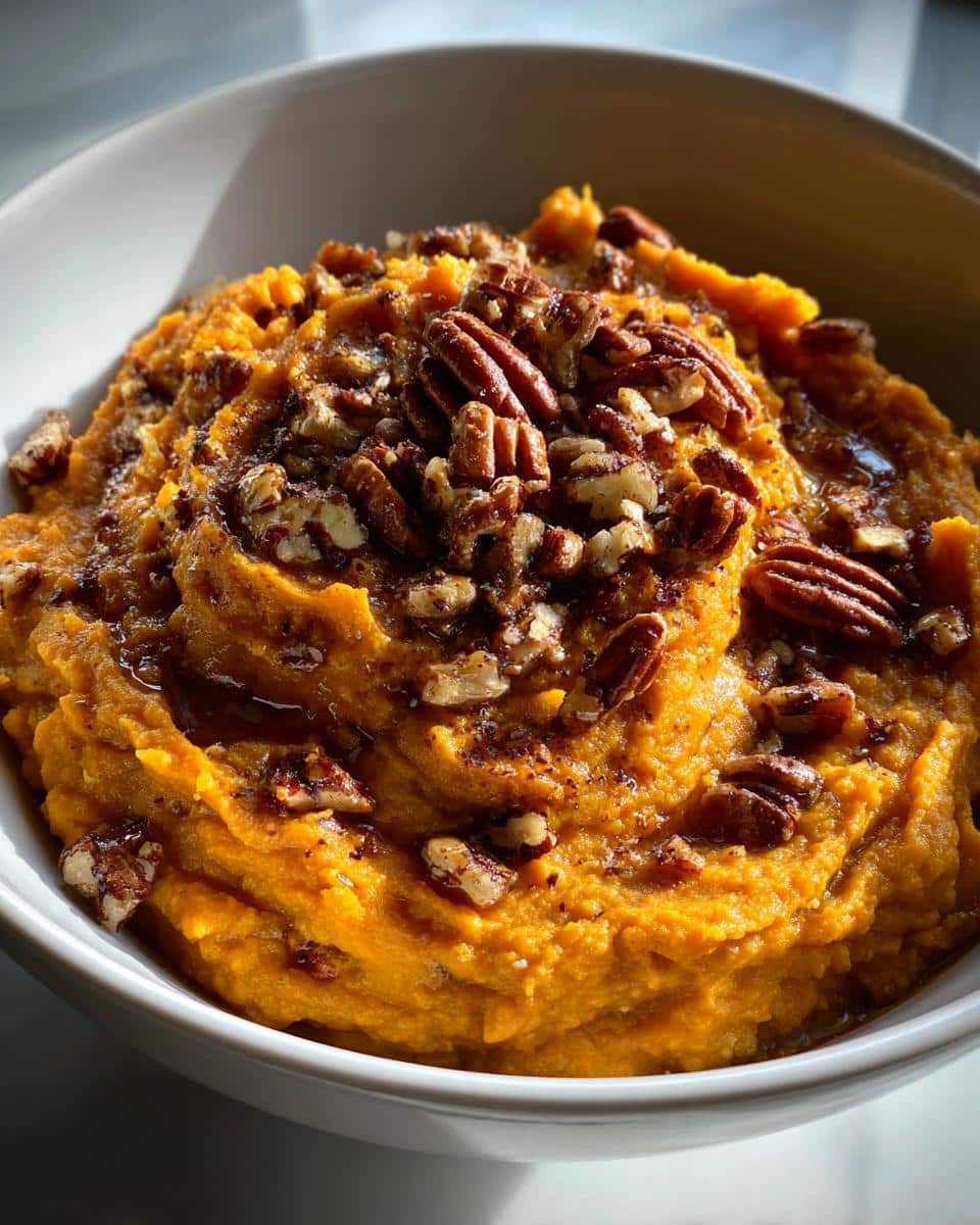 Irresistible Brown Butter Mashed Sweet Potatoes with Pecans 7 Brown Butter Mashed Sweet Potatoes with Pecans - detail 1
