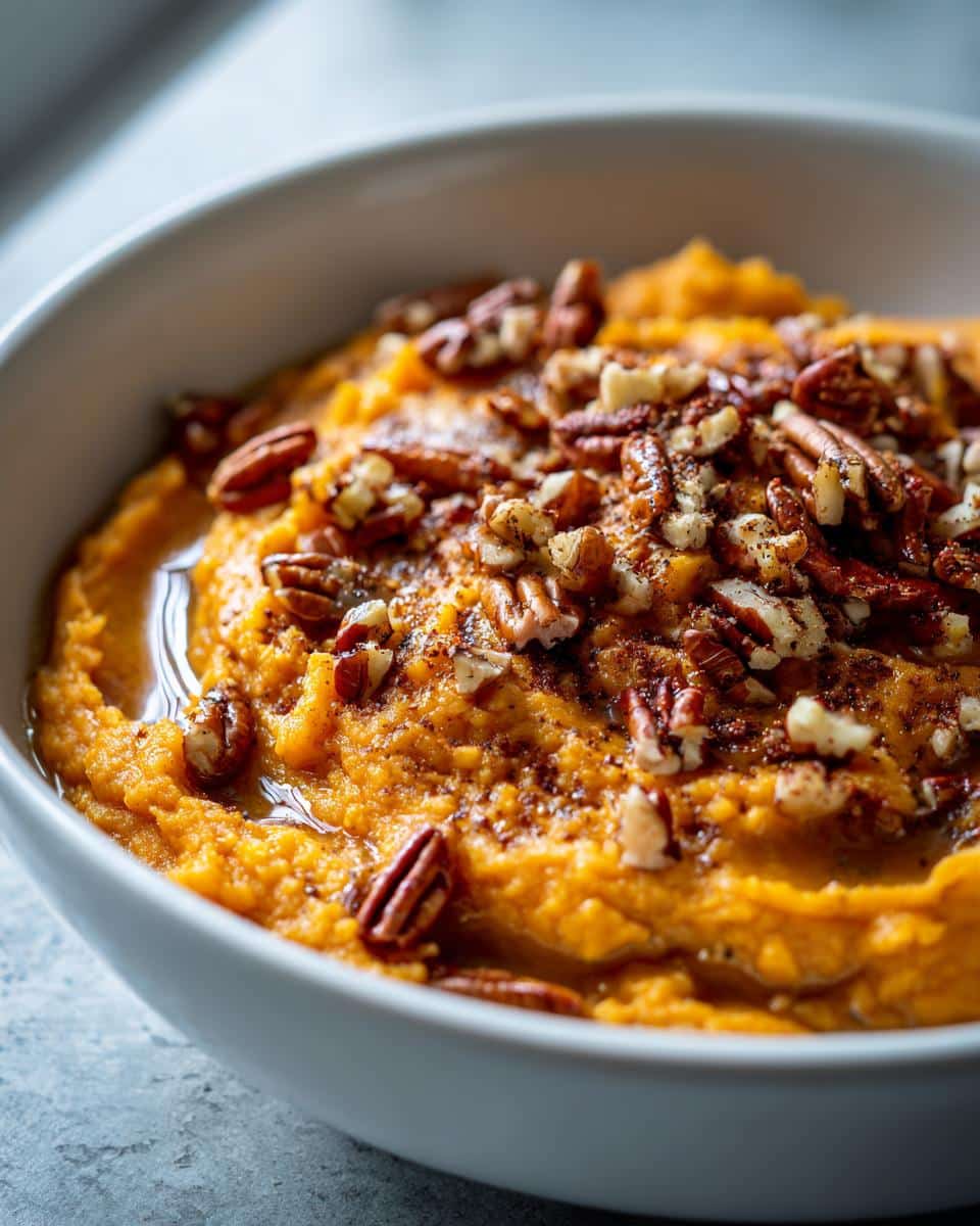 Irresistible Brown Butter Mashed Sweet Potatoes with Pecans 8 Brown Butter Mashed Sweet Potatoes with Pecans - detail 2