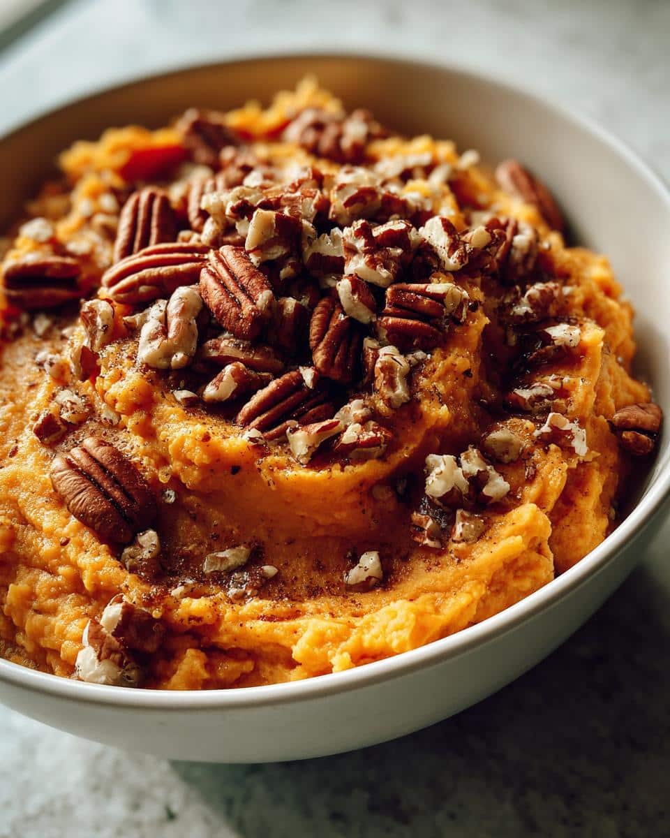 Irresistible Brown Butter Mashed Sweet Potatoes with Pecans 10 Brown Butter Mashed Sweet Potatoes with Pecans - detail 4
