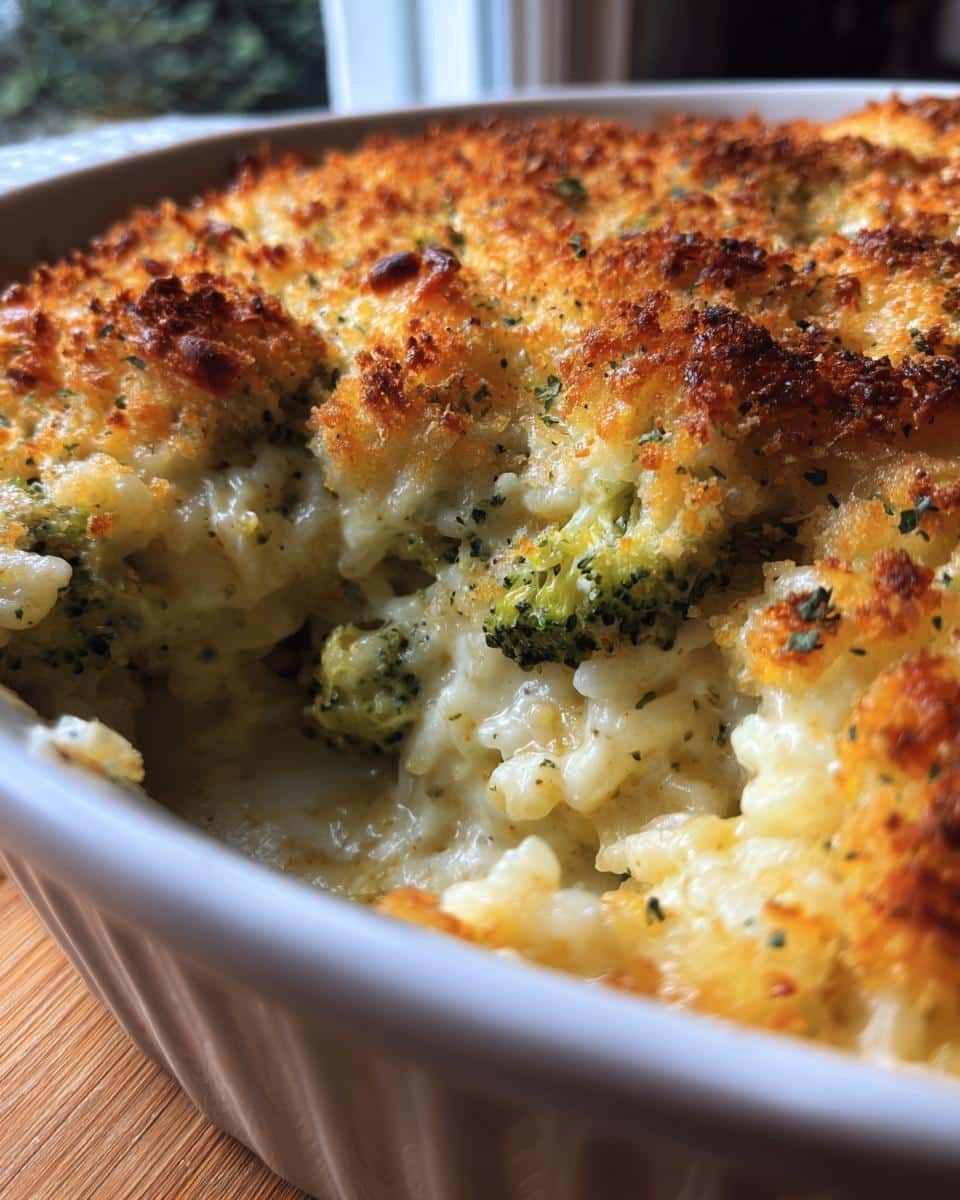 35-Minute Cheesy Broccoli Rice Casserole with Crispy Topping Magic 6 Cheesy Broccoli Rice Casserole with Crispy Topping - detail 2