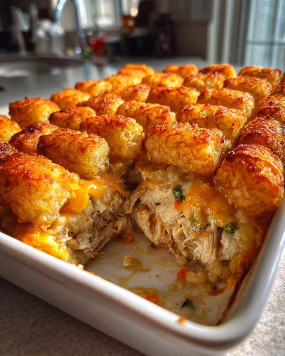 Ultimate Chicken Tot Pie in Just 30 Minutes - Pure Bliss! 8 Chicken Tot Pie. - detail 3