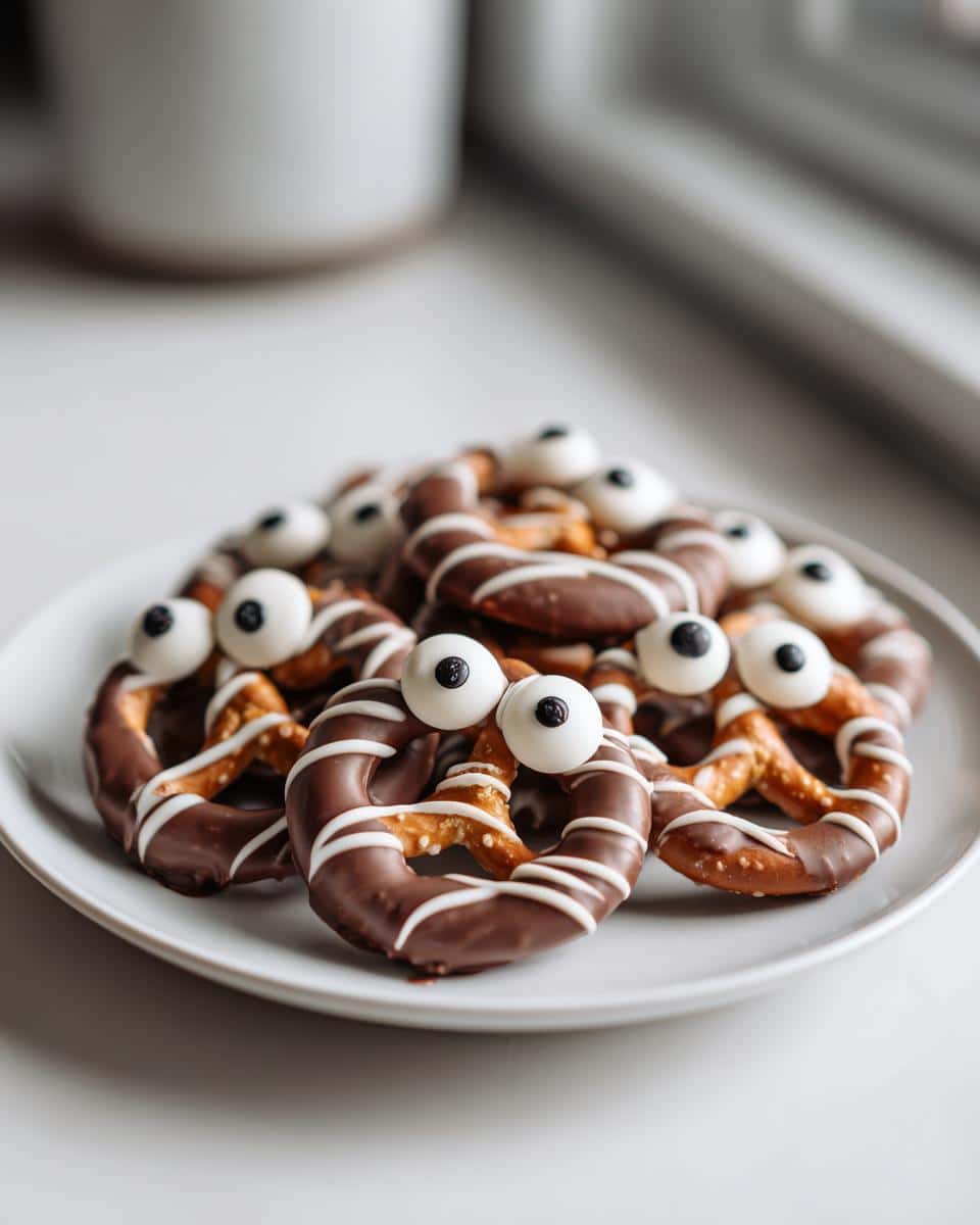 Chocolate Covered Pretzel Monsters - detail 1