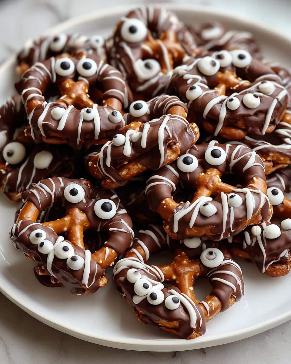 Chocolate Covered Pretzel Monsters - detail 4