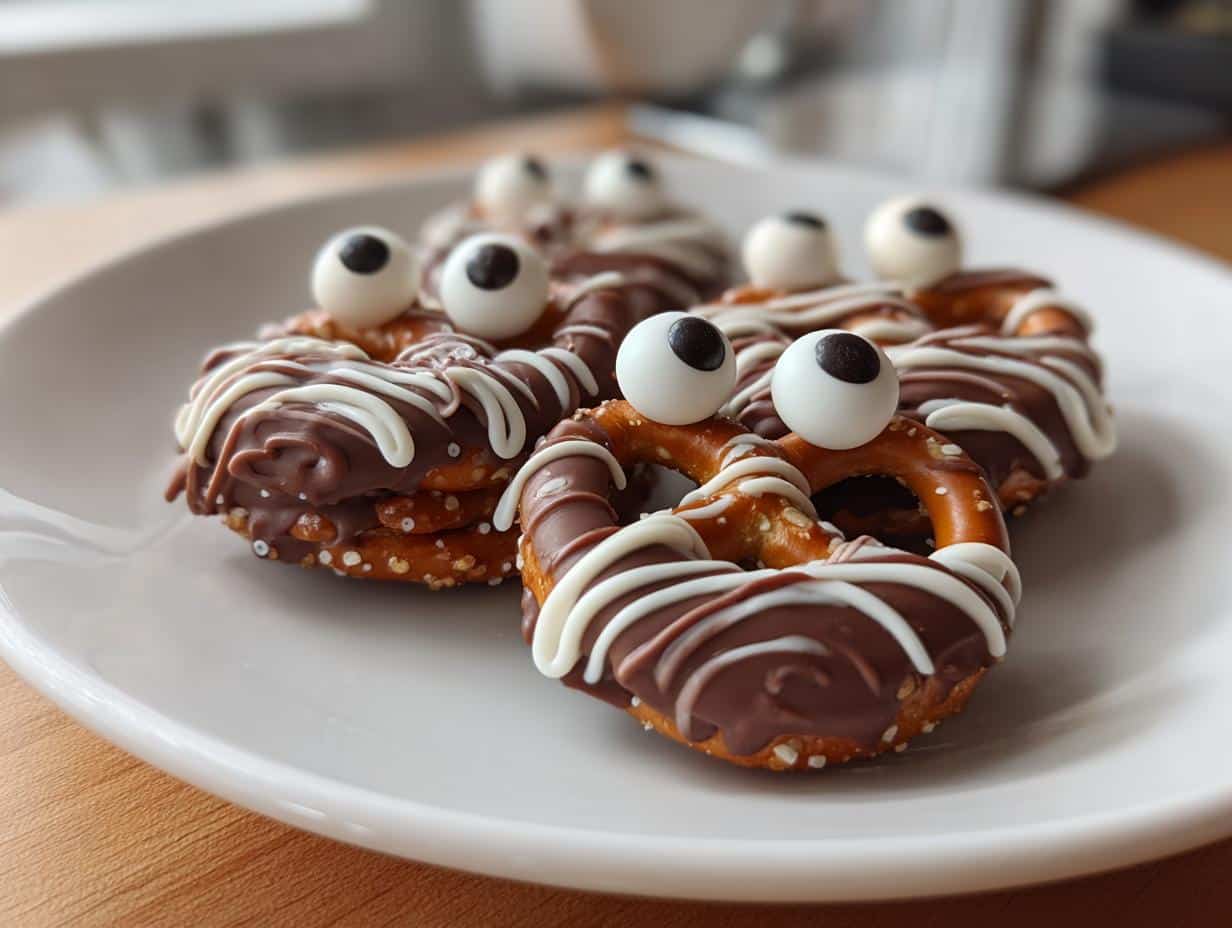 Scary-Good Chocolate Covered Pretzel Monsters in Just 15 Minutes