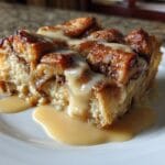 Cinnamon Roll Bread Pudding with Vanilla Sauce