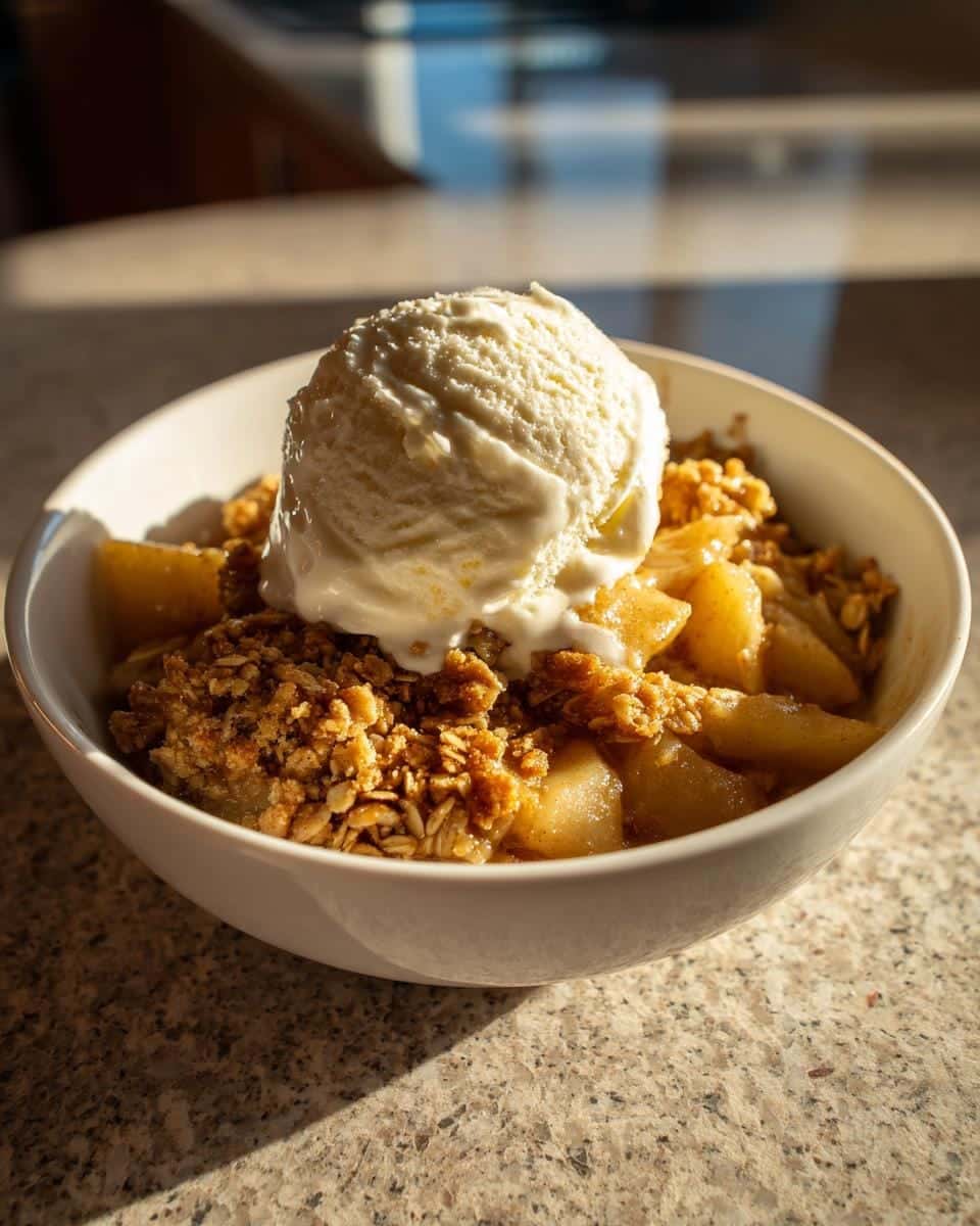 5 Must-Know Secrets for Perfect Classic Apple Crisp with Oat Crumble 7 Classic Apple Crisp with Oat Crumble and Vanilla Ice Cream - detail 2
