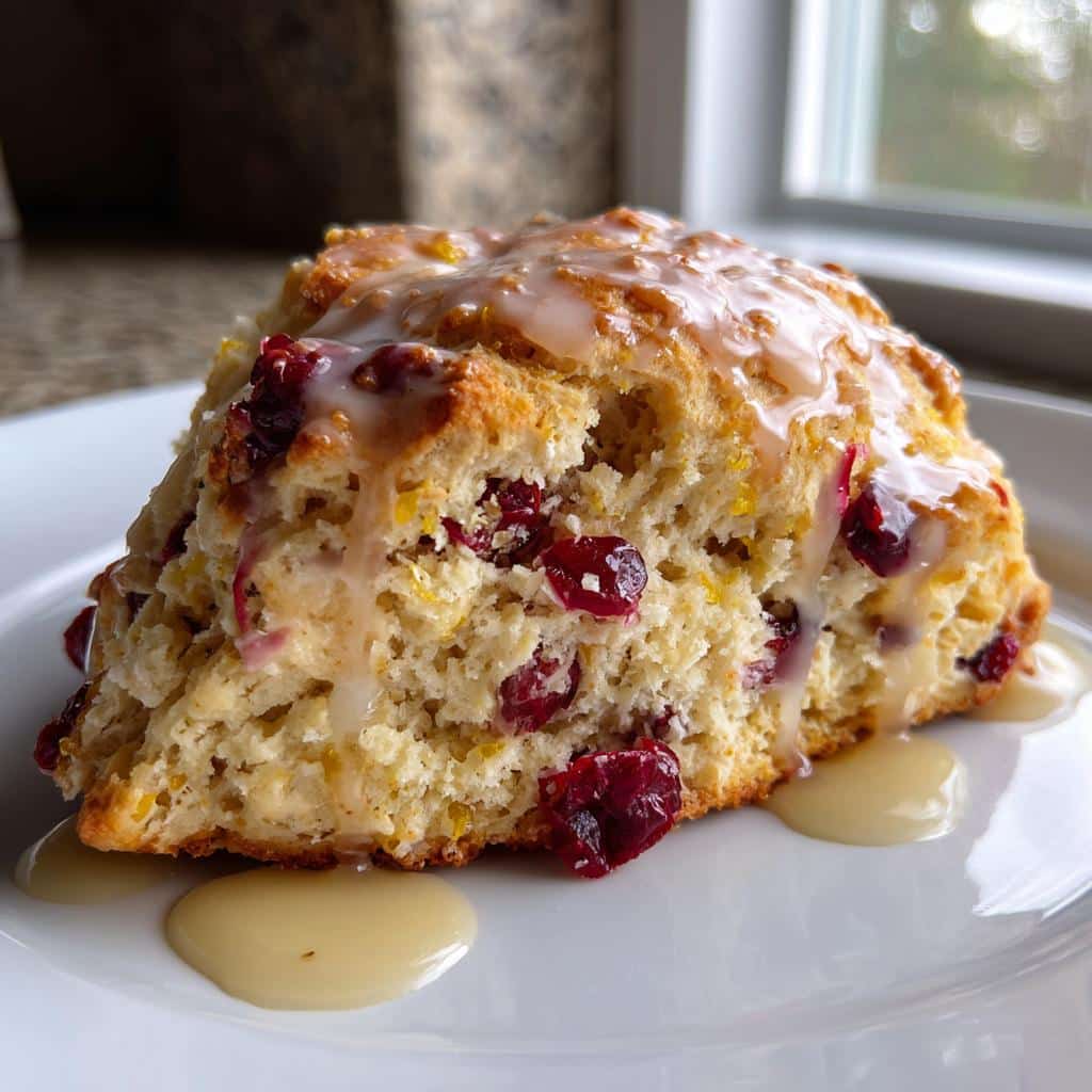 Irresistible Cranberry Orange Scones with Maple Glaze in 35 Minutes 6 Cranberry Orange Scones with Maple Glaze - detail 1
