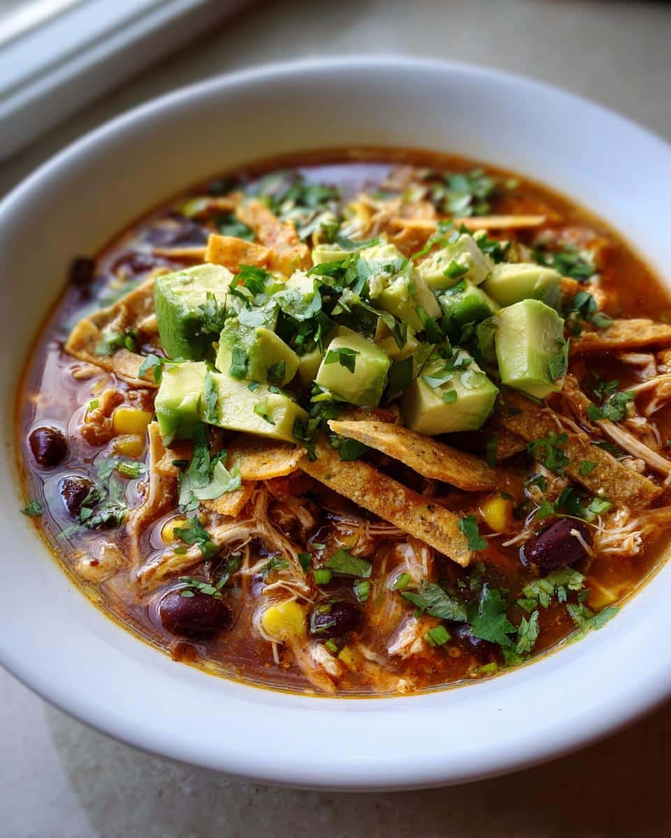 40-Minute Creamy Chicken Tortilla Soup with Avocado and Lime 10 Creamy Chicken Tortilla Soup with Avocado and Lime - detail 4